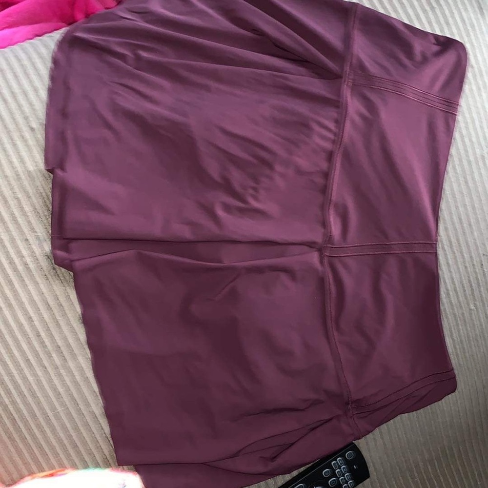 Burgundy skort lululemon size 10 tall